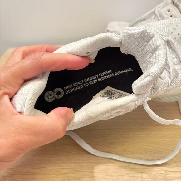 Nike Cream and Pink Sneakers with React Foam - Picture 8 of 8